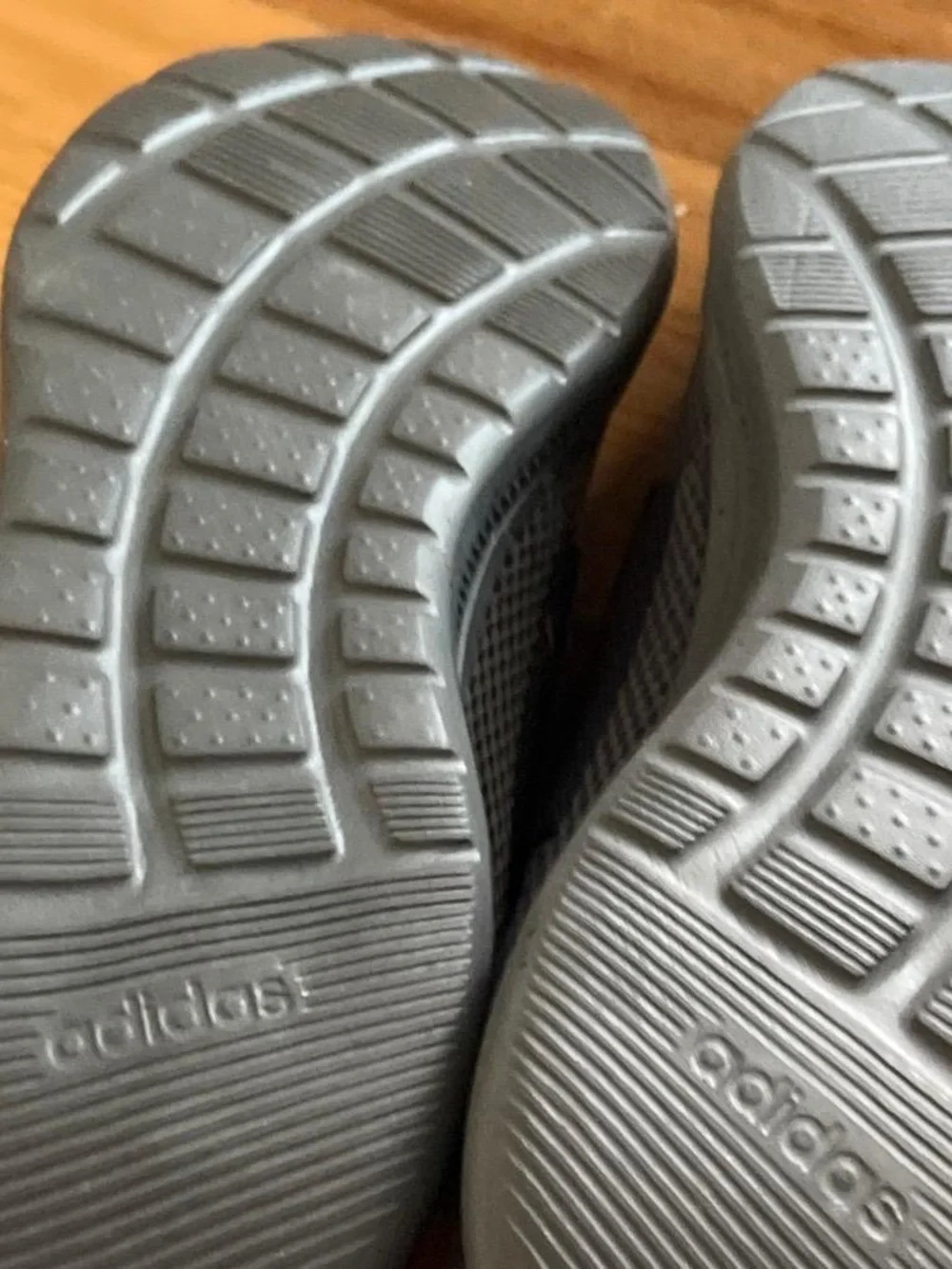 adidas Gray Slip-On Mesh Athletic Shoes